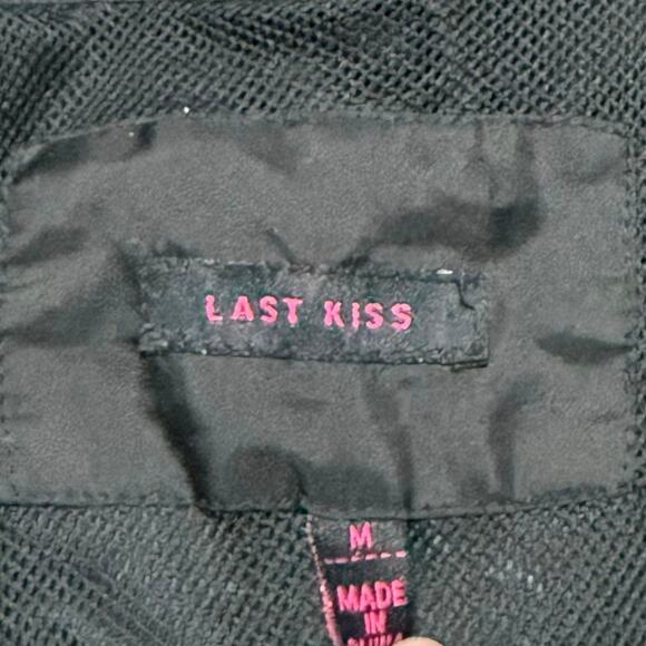 Last Kiss Jacket OOAK Bomber Jacket Upcycled Junior's Size Medium - Picture 4 of 8